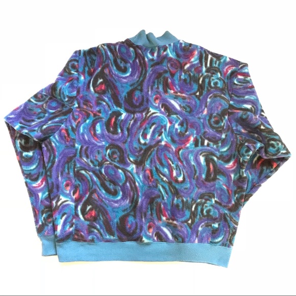Vintage Nike bright abstract fleece sweatshirt, XS - Picture 3 of 7